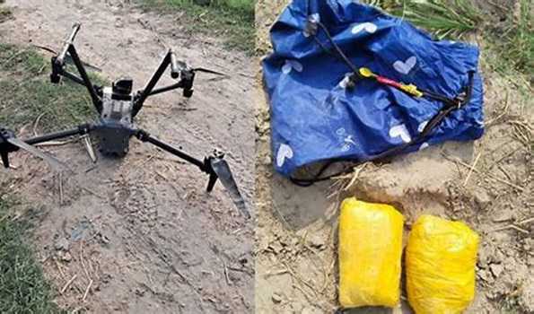 Punjab: BSF recovers heroin delivered by Pakistani drone