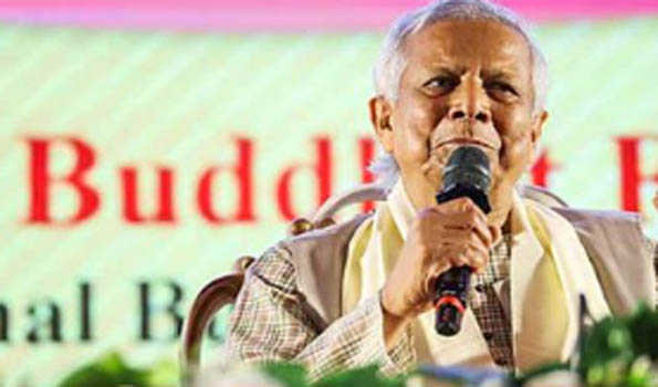 Mohd Yunus attends Buddhist event, urges citizens to celebrate Pohela Boishakh as per their customs