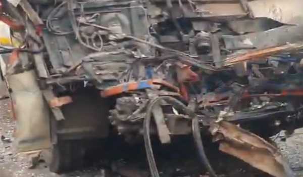 UP: 20 injured as bus collides with tanker