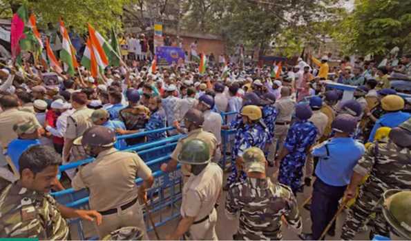 Security personnel arrest 200 for creating violence in Murshidabad during anti-Waqf Act protest.