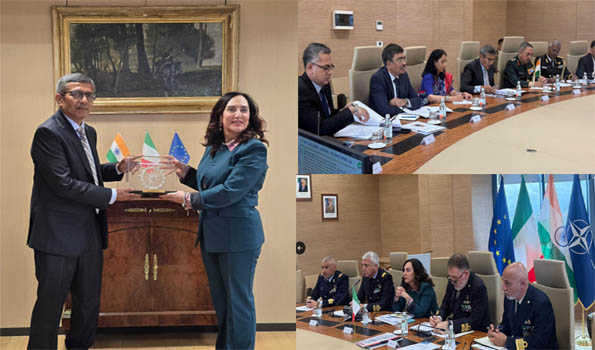 Defence Secy holds talks with Italian Defence Minister to boost defence cooperation