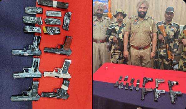 BSF, Punjab Police recover arms cache in field on Amritsar border