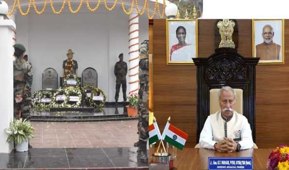 Arunachal Guv inaugurates War Memorial honouring late soldier Lance Naik Agoi Wangsa