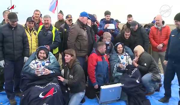 Russian spacecraft Soyuz MS-26 returns to Earth with crew