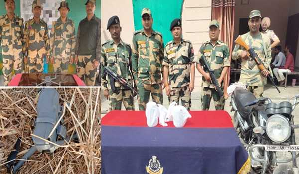 BSF recovers 3 Pak drones, 1.5 kg heroin at Punjab border