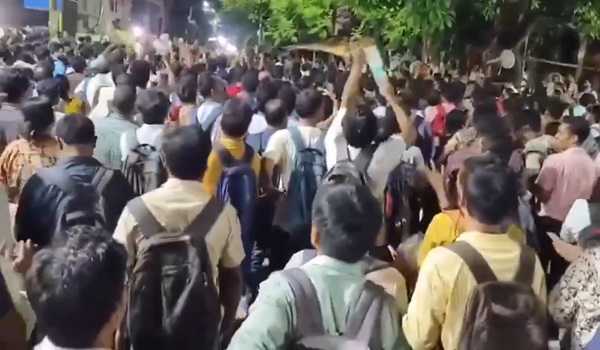 Hundreds of sacked Bengal govt teachers lay siege to SSC HQ