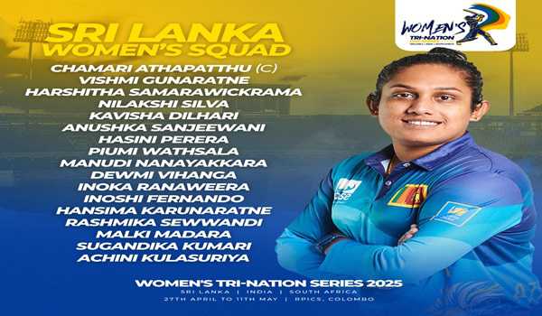 Sri Lanka name strong squad for India, South Africa tri-nation series