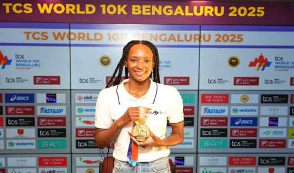 Double Olympic champion Dalilah Muhammad enthrals Bengaluru