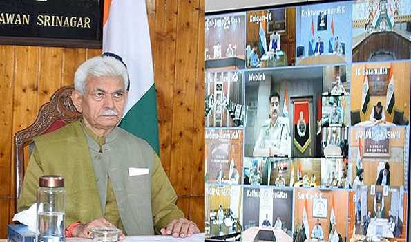 Ensure exit of Pakistani nationals from J&K: Sinha to DCs and SSPs