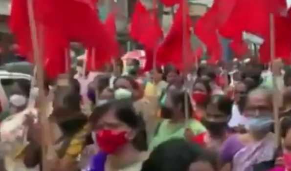 BJP attacks CPI-M offices in multiple locations of Tripura