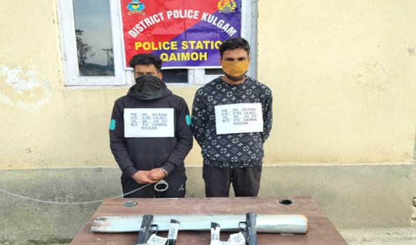 Two militant associates arrested in south Kashmir