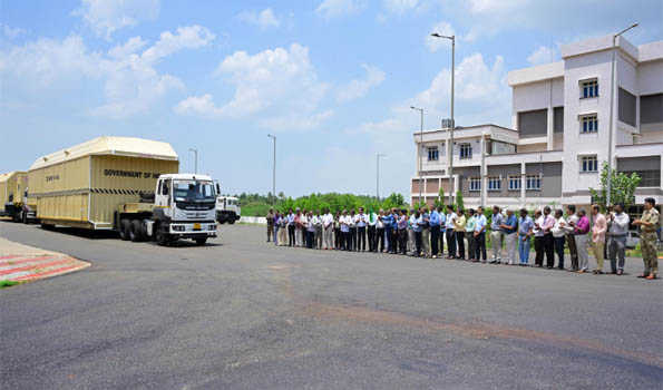 ISRO Chief flags off GSLV Second Stage to Sriharikota for NISAR Mission