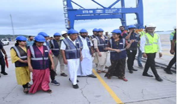 Kerala CM visits Vizhinjam Seaport ahead of its inauguration