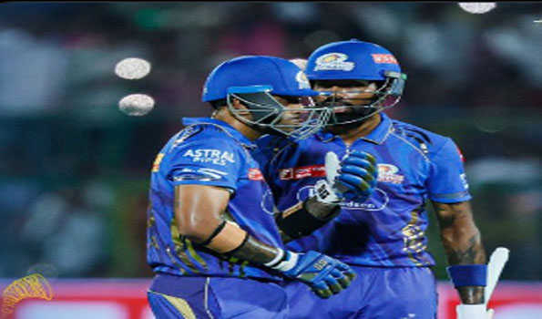 MI post 217/2 as top order fires before Surya-Hardik explode