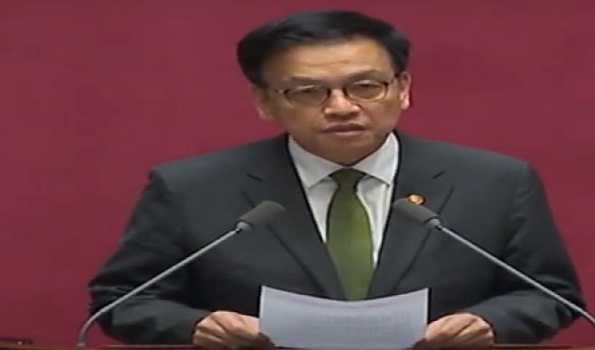 SKorea's finance minister offers to resign ahead of vote on impeachment