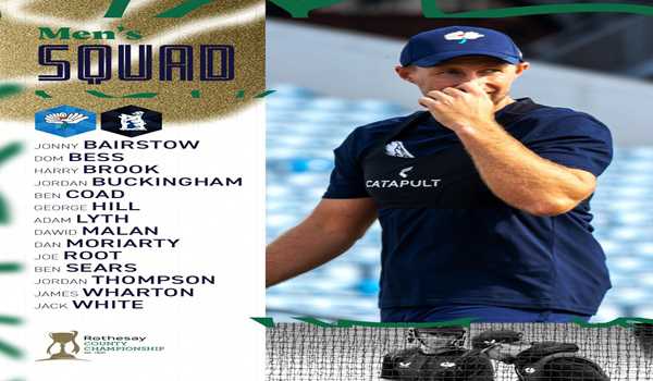 Brook & Root to play for Yorkshire against Bears