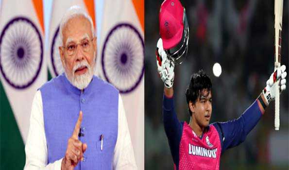 PM appreciates Suryavanshi for historic achivement in IPL