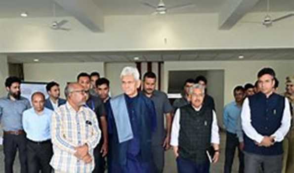 JK LG conducts on-site inspection of Amarnath Shrine Board’s Office