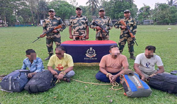 BSF nabs four Bangladeshi nationals in Meghalaya