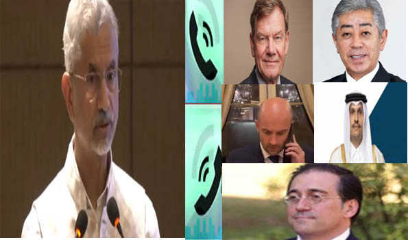 EAM speaks with counterparts from Japan, France, Germany, Qatar, Spain on Op Sindoor