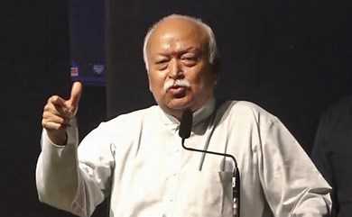 RSS chief backs govt's action, says 'all Indians are together'