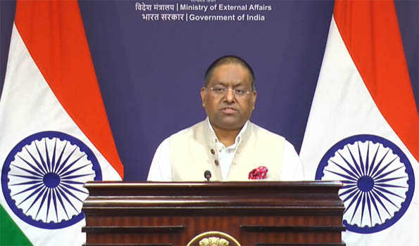 India will only discuss bilaterally with Pakistan, and the only matter concerns vacation of POJK: MEA