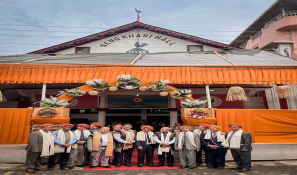 Meghalaya CM lays foundation stone of Indigenous Cultural Centre of Seng Khasi Kmie