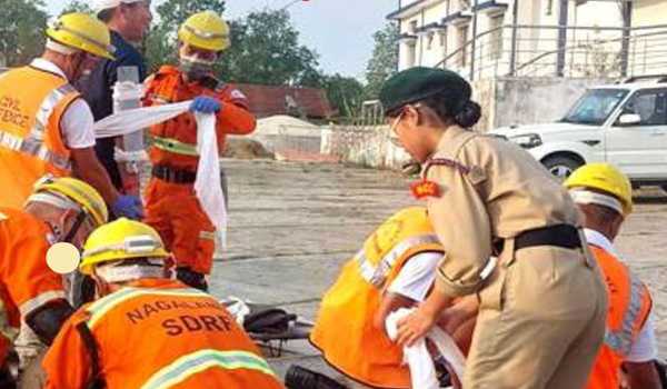 Op Abhyas mock drill held on Kalaburagi HC premises