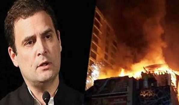 Rahul Gandhi expresses grief over Gulzar House fire tragedy