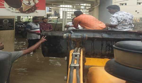 Waterlogging hits Bengaluru after heavy rainfall