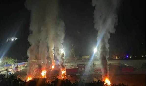 Meghalaya: 15 trucks set on fire after pick-up driver’s death