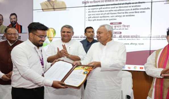 Nitish distributes appointment letters, initiates Bihar Agriculture App, and several schemes