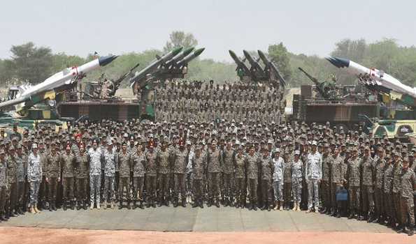 CDS visits forward military bases; praises valour and professionalism of Armed Forces
