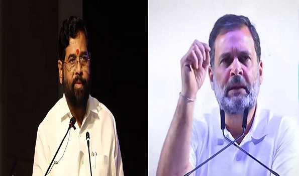 Maha: DyCM Shinde criticises Rahul Gandhi