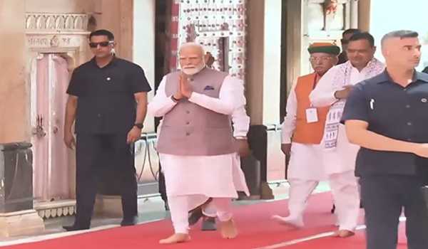 PM arrives in Bikaner on one-day visit to Rajasthan