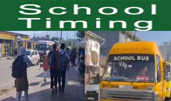 School timings changed in Kashmir amid soaring heatwave
