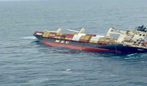 Liberia-flagged vessel capsizes off Kochi coast, Indian Coast Guard conducting rescue ops