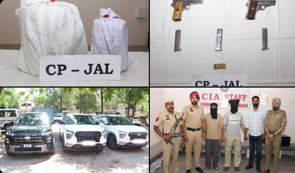 Punjab: Jalandhar Police seize 13 kg of heroin, weapons in major drug bust