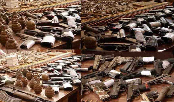 Afghan counterterrorist personnel discover large amounts of arms and ammunition in Herat province