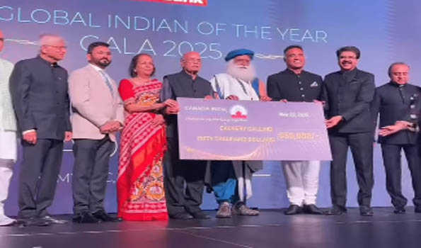Sadhguru Receives “Global Indian Of The Year” Award from Canada India Foundation