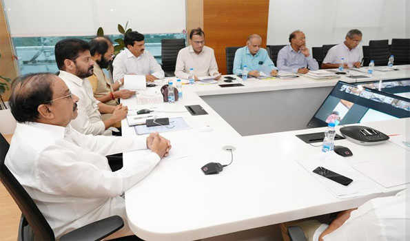 Telangana CM reviews grain procurement, monsoon preparedness, housing initiatives with officials