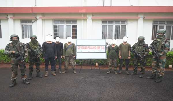 Nine militants nabbed in Manipur