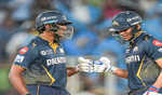 GT post 224/6 as Gill and Buttler fire, Unadkat takes 3