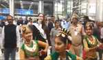 Miss Brazil Jessica Scandiuzzi Pedroso arrives in Hyderabad for Miss World Pageant