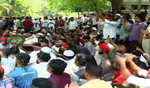 Hundreds of student activists hold protest in Dhaka's Shahbagh demanding ban on Awami League
