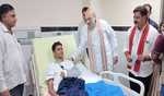 Shah meets soldiers injured in anti-Naxal operation in Karegutta Hills
