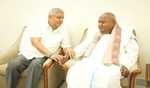 Dhankhar visits Deve Gowda on shared birthday