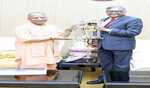 Tata Sons Chairman Chandrasekaran pays courtesy visit to Yogi