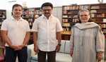 In Delhi for Niti Aayog meet, Stalin meets Sonia, Rahul