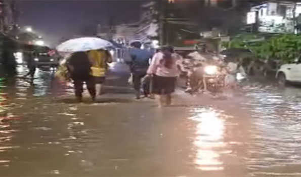 Flash flood and water-logging hits Agartala badly, city life cripples, 28 relief camps open